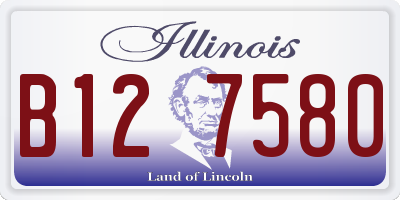 IL license plate B127580