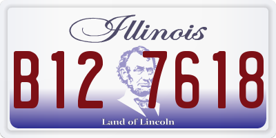 IL license plate B127618