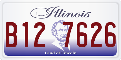IL license plate B127626