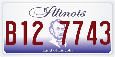 IL license plate B127743