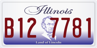 IL license plate B127781