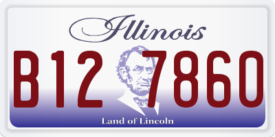 IL license plate B127860