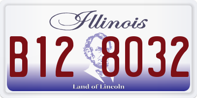 IL license plate B128032