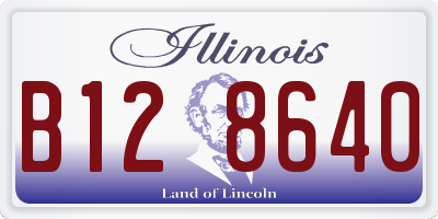 IL license plate B128640