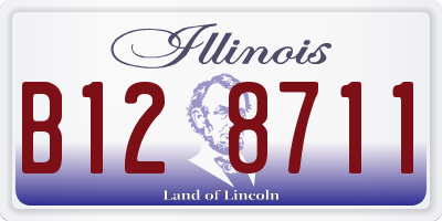 IL license plate B128711