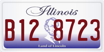 IL license plate B128723