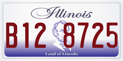IL license plate B128725