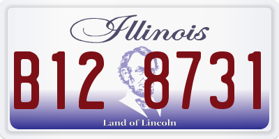 IL license plate B128731