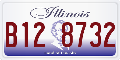 IL license plate B128732