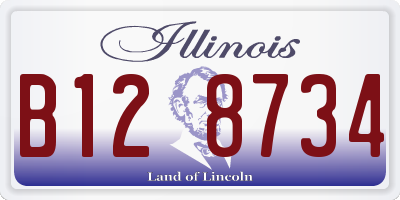 IL license plate B128734