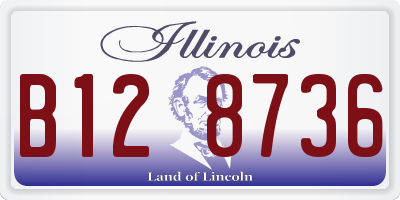 IL license plate B128736