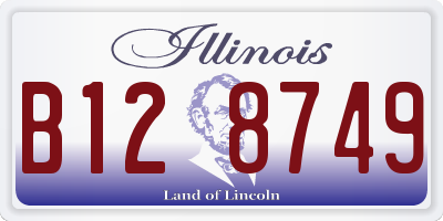 IL license plate B128749