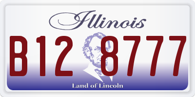 IL license plate B128777