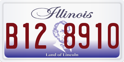 IL license plate B128910