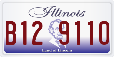 IL license plate B129110