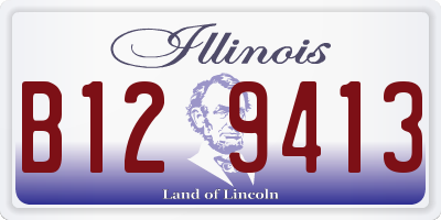 IL license plate B129413