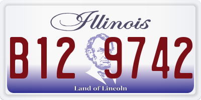 IL license plate B129742