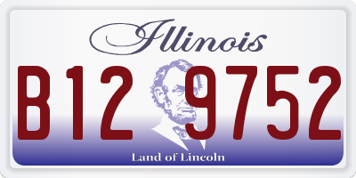IL license plate B129752