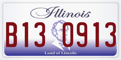 IL license plate B130913