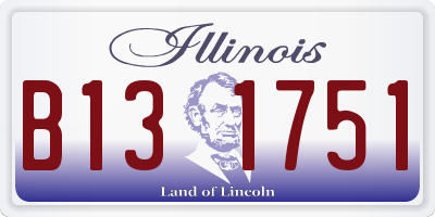 IL license plate B131751