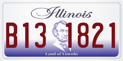 IL license plate B131821