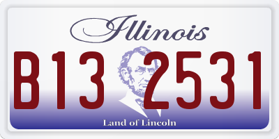 IL license plate B132531