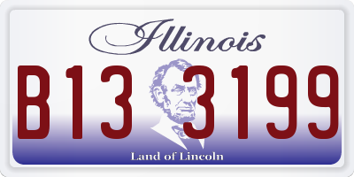 IL license plate B133199