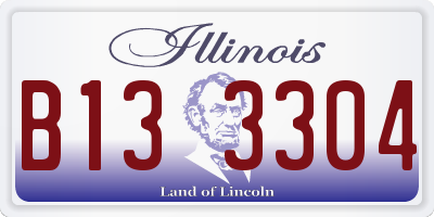 IL license plate B133304