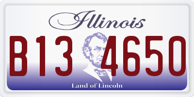 IL license plate B134650