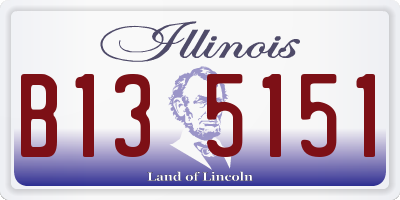 IL license plate B135151