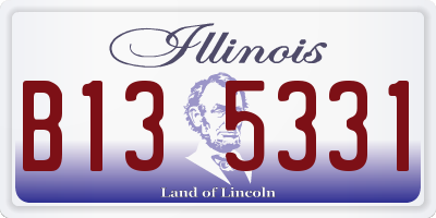 IL license plate B135331