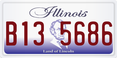 IL license plate B135686