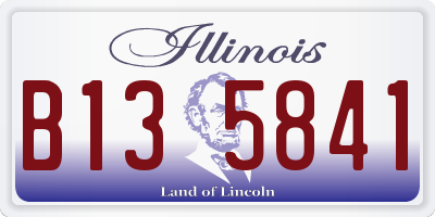 IL license plate B135841