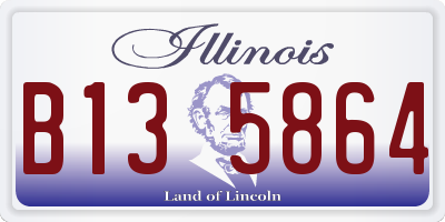 IL license plate B135864