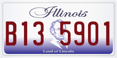 IL license plate B135901