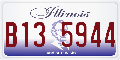 IL license plate B135944