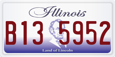 IL license plate B135952