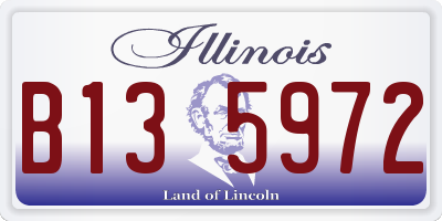 IL license plate B135972