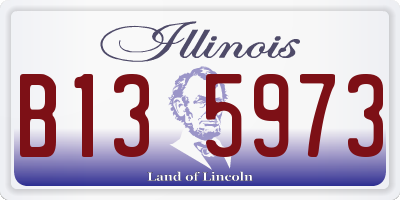 IL license plate B135973