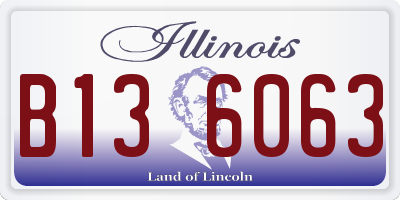 IL license plate B136063