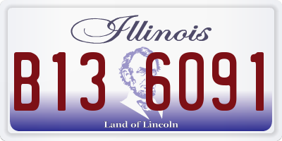 IL license plate B136091