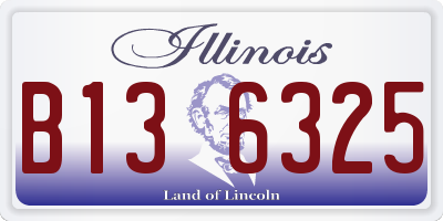 IL license plate B136325