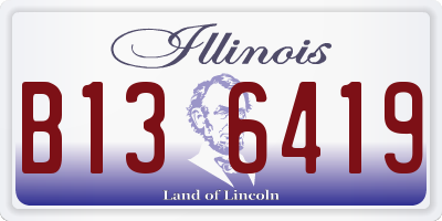 IL license plate B136419