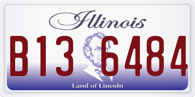 IL license plate B136484