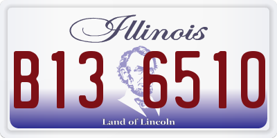 IL license plate B136510