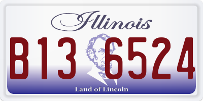 IL license plate B136524
