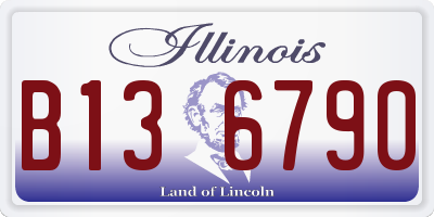 IL license plate B136790