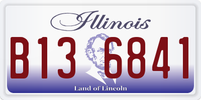 IL license plate B136841