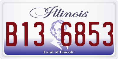 IL license plate B136853