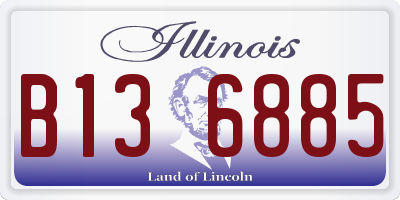 IL license plate B136885